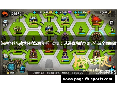 英超各球队战术风格深度剖析与对比：从进攻策略到防守布阵全面解读